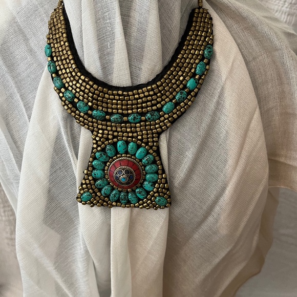 Hand Sewn Tibetan Necklace - Picture 1 of 1